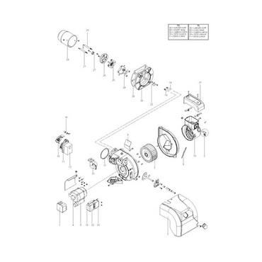 3123934 ГАЗОВАЯ ГОРЕЛКА ECOFLAM MAX GAS 70 LN P TC MET.SR 230/50/60