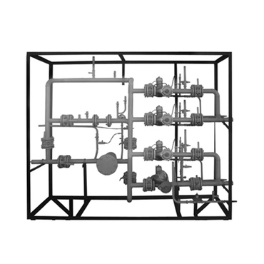 Установки газорегуляторные* ГРУ-03БМ-04-2У с двумя основными и двумя резервными линиями редуцирования и разными регуляторами пр