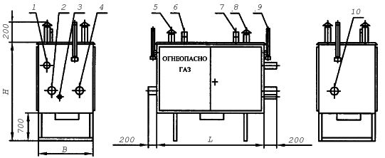 Газорегуляторные пункты шкафные ГРПШ-13-2НВ-ПУ1, ГРПШ-15-2НВ-ПУ1, ГРПШ-16-2НВ-ПУ1