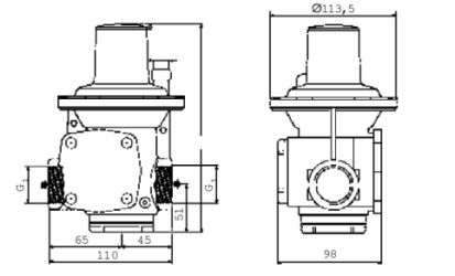 Регулятор давления серии HP 100