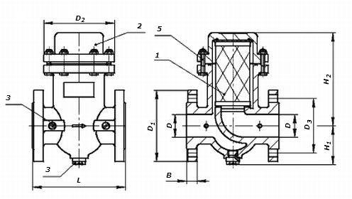 Фильтры газа ФГ16-50с, ФГ16-50б